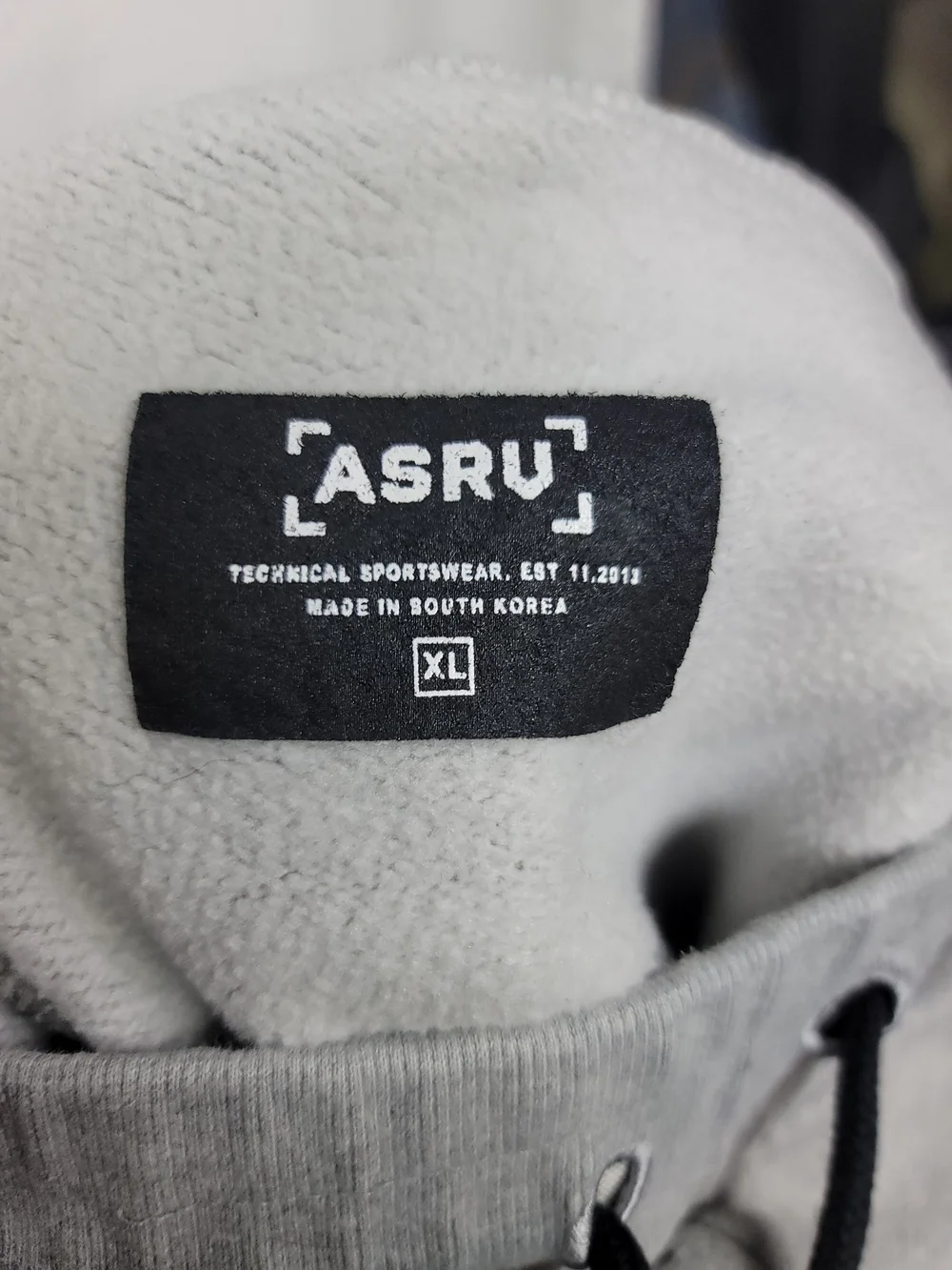 ASRV Gray Sweatpants with Black Logo